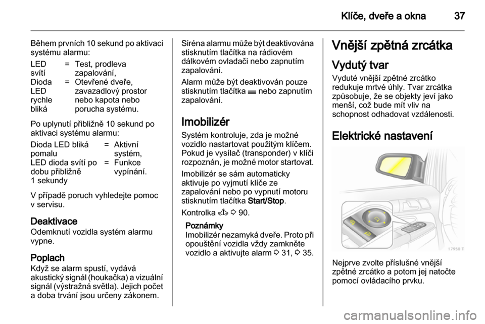 OPEL ZAFIRA 2011 Uživatelská příručka (in Czech) OPEL ZAFIRA 2011 Uživatelská příručka (in Czech)