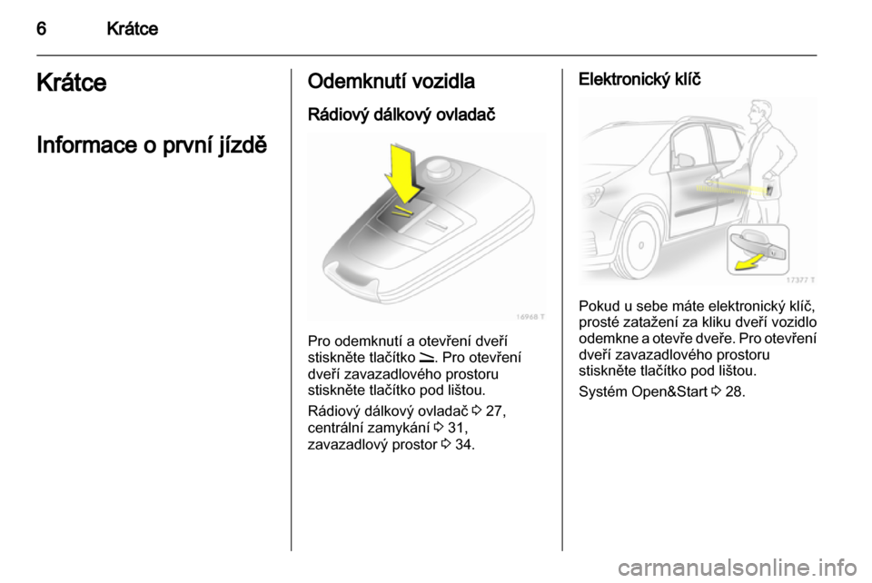 OPEL ZAFIRA 2011.5  Uživatelská příručka (in Czech) 