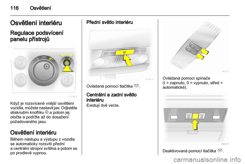 OPEL ZAFIRA 2012  Uživatelská příručka (in Czech) 