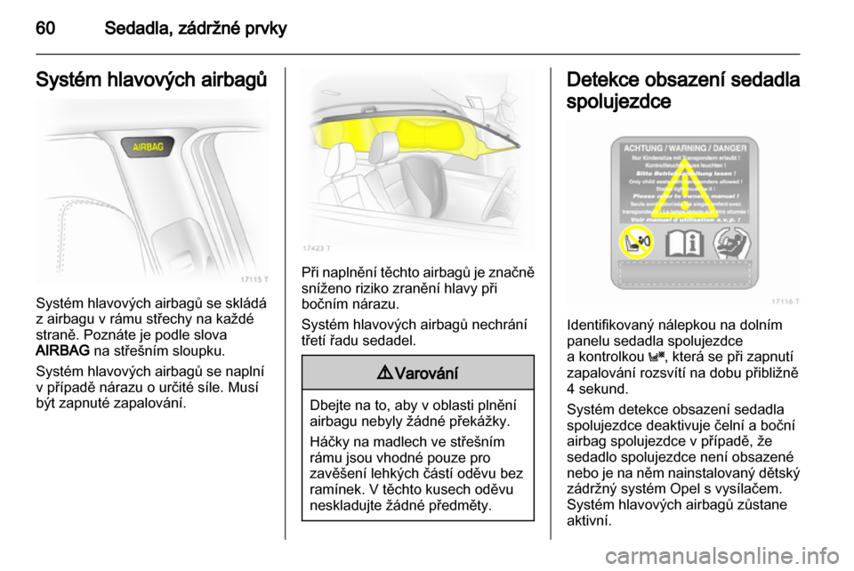 OPEL ZAFIRA 2012  Uživatelská příručka (in Czech) 
