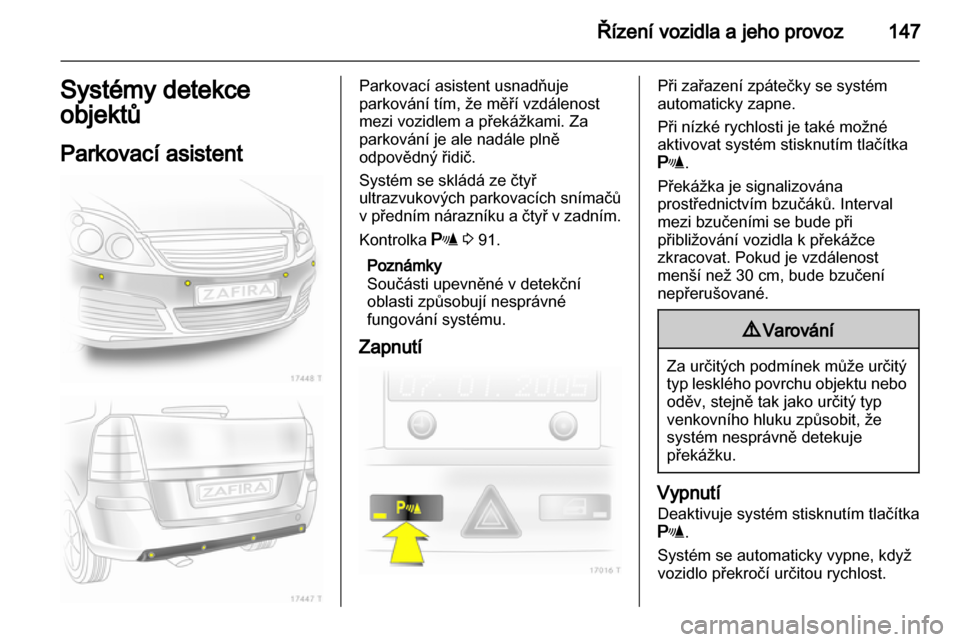 OPEL ZAFIRA 2013  Uživatelská příručka (in Czech) 