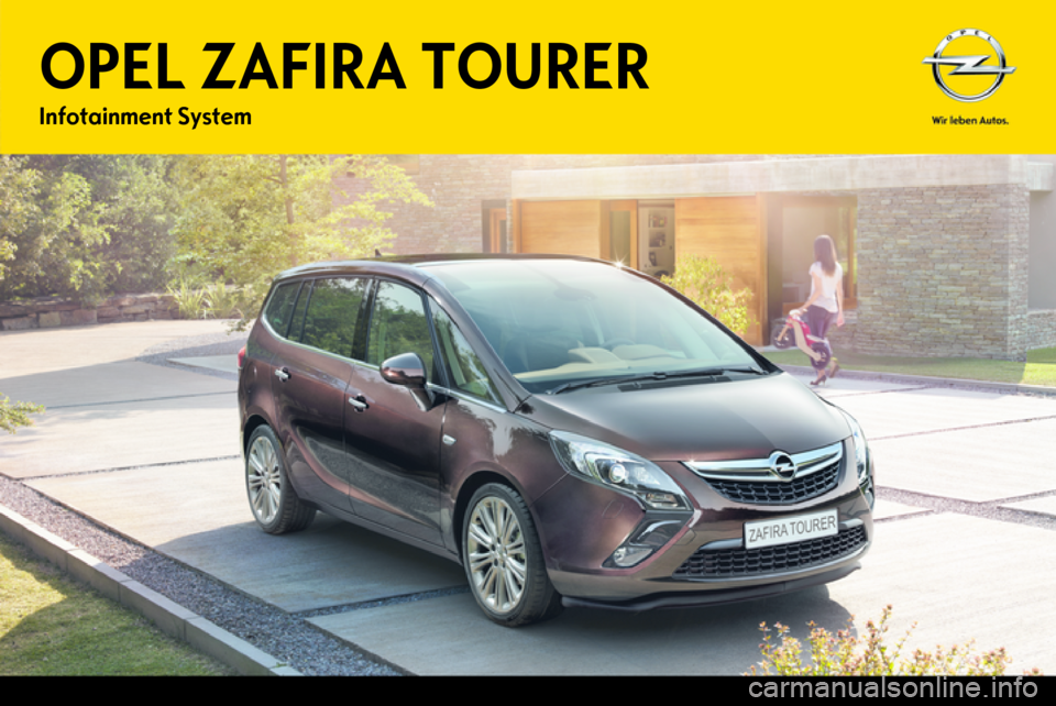 OPEL ZAFIRA B 2013  Příručka k informačnímu systému (in Czech) 