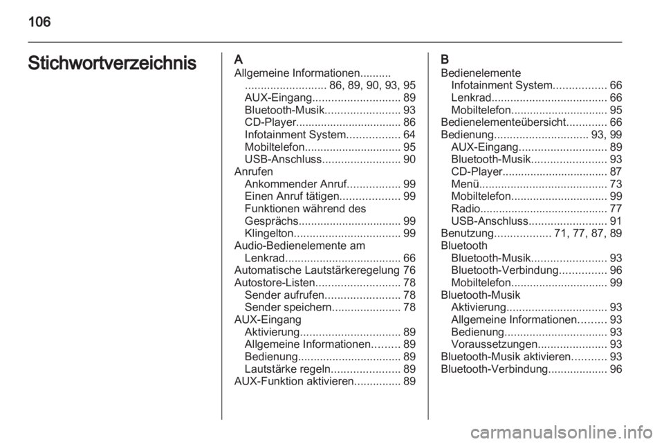 OPEL ADAM 2013 Infotainment-Handbuch (in German) OPEL ADAM 2013 Infotainment-Handbuch (in German)