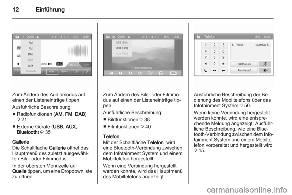 OPEL ADAM 2013  Infotainment-Handbuch (in German) 