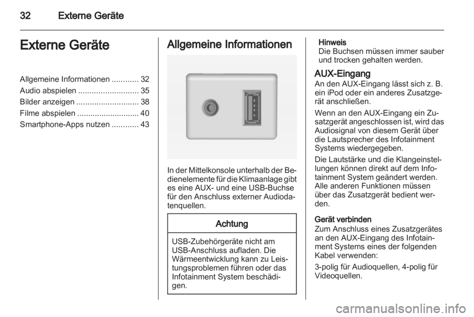 OPEL ADAM 2013  Infotainment-Handbuch (in German) 