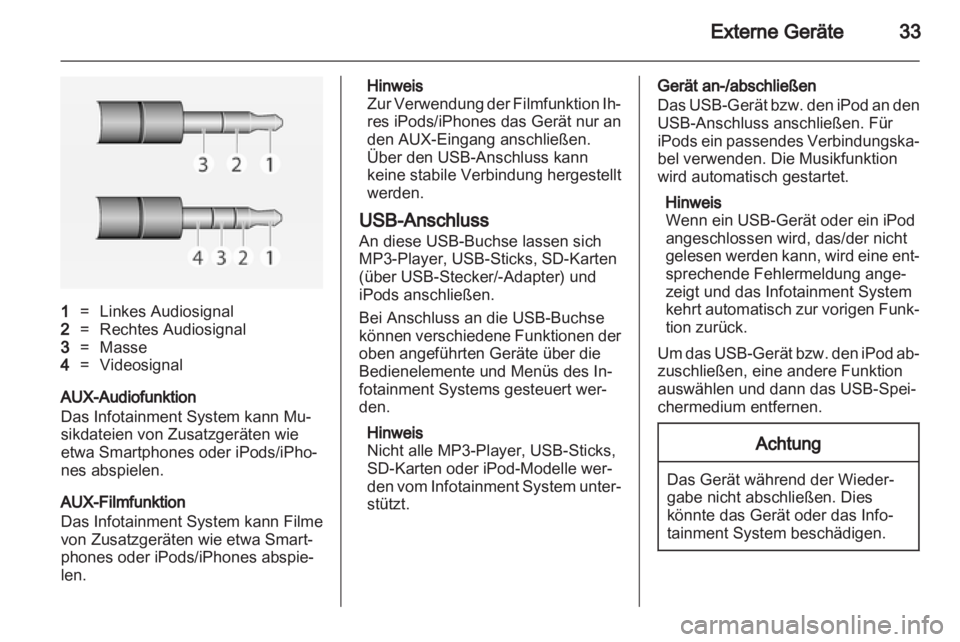 OPEL ADAM 2013  Infotainment-Handbuch (in German) 