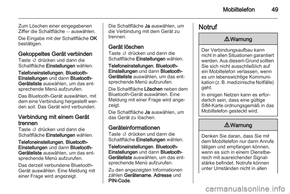 OPEL ADAM 2013  Infotainment-Handbuch (in German) 