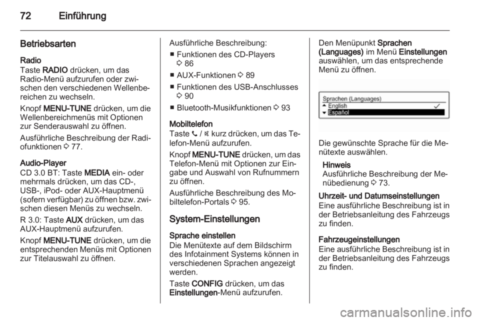 OPEL ADAM 2013 Infotainment-Handbuch (in German) OPEL ADAM 2013 Infotainment-Handbuch (in German)