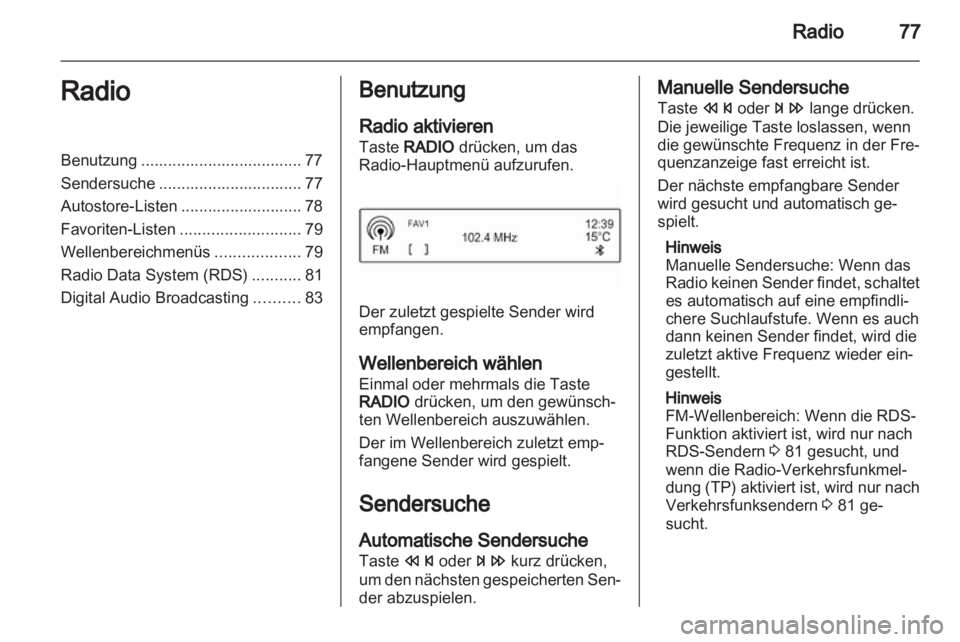 OPEL ADAM 2013 Infotainment-Handbuch (in German) OPEL ADAM 2013 Infotainment-Handbuch (in German)