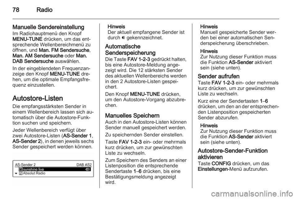 OPEL ADAM 2013 Infotainment-Handbuch (in German) OPEL ADAM 2013 Infotainment-Handbuch (in German)