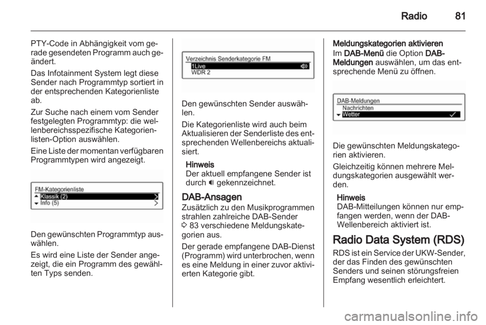 OPEL ADAM 2013 Infotainment-Handbuch (in German) OPEL ADAM 2013 Infotainment-Handbuch (in German)
