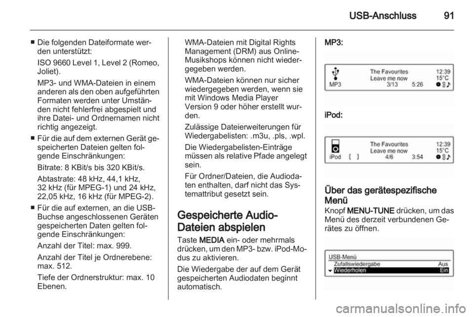 OPEL ADAM 2013  Infotainment-Handbuch (in German) 