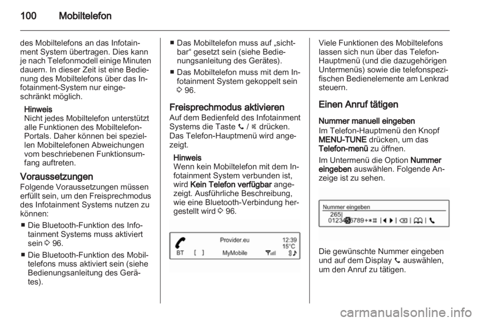 OPEL ADAM 2013  Infotainment-Handbuch (in German) 