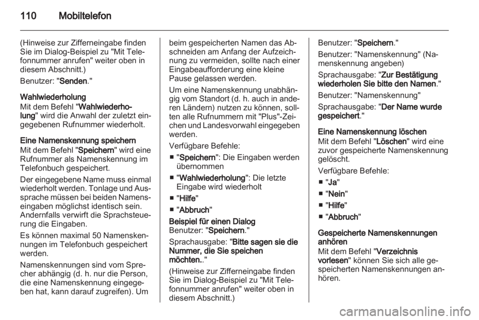 OPEL AMPERA 2013  Infotainment-Handbuch (in German) 