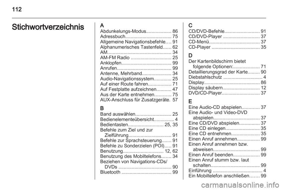 OPEL AMPERA 2013 Infotainment-Handbuch (in German) OPEL AMPERA 2013 Infotainment-Handbuch (in German)