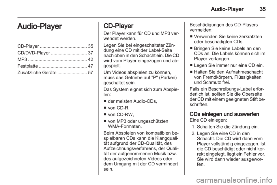 OPEL AMPERA 2013  Infotainment-Handbuch (in German) 