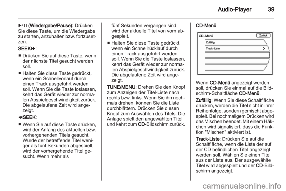 OPEL AMPERA 2013  Infotainment-Handbuch (in German) 