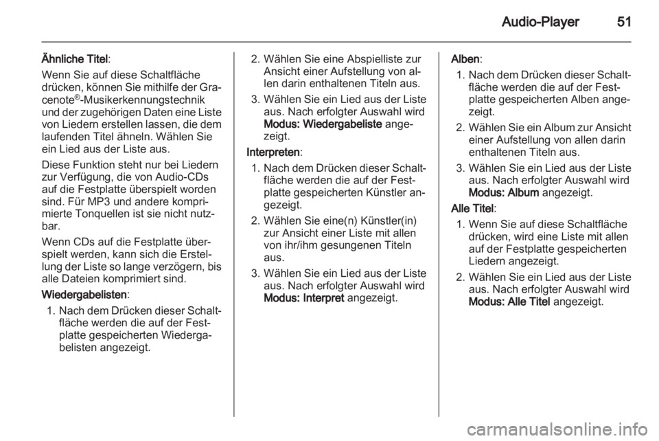 OPEL AMPERA 2013  Infotainment-Handbuch (in German) 