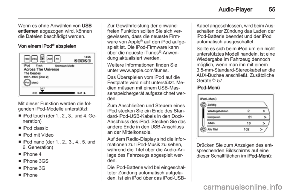 OPEL AMPERA 2013  Infotainment-Handbuch (in German) 