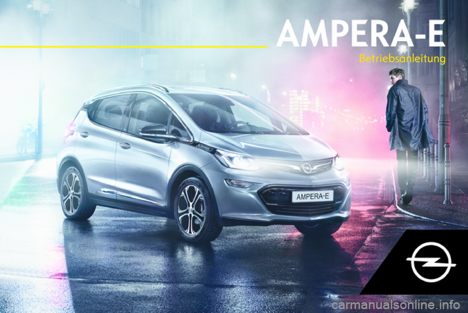 OPEL AMPERA E 2018  Betriebsanleitung (in German) 