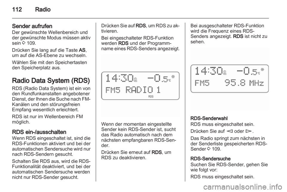 OPEL ANTARA 2012  Infotainment-Handbuch (in German) 