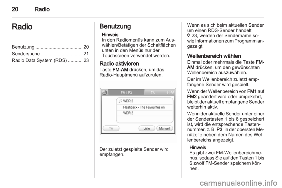 OPEL ANTARA 2012  Infotainment-Handbuch (in German) 