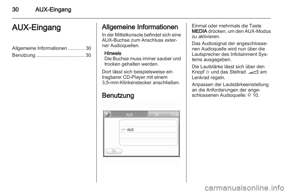 OPEL ANTARA 2012  Infotainment-Handbuch (in German) 