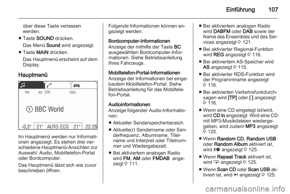 OPEL ANTARA 2013 Infotainment-Handbuch (in German) OPEL ANTARA 2013 Infotainment-Handbuch (in German)