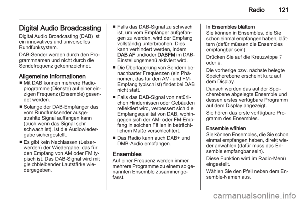 OPEL ANTARA 2013  Infotainment-Handbuch (in German) 