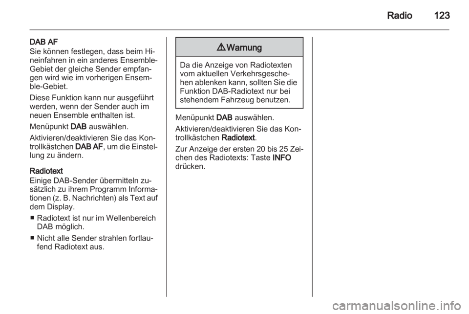 OPEL ANTARA 2013  Infotainment-Handbuch (in German) 