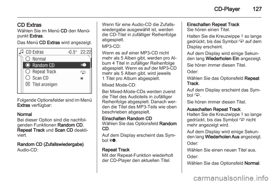 OPEL ANTARA 2013  Infotainment-Handbuch (in German) 