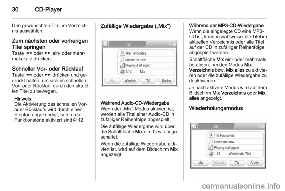 OPEL ANTARA 2013  Infotainment-Handbuch (in German) 