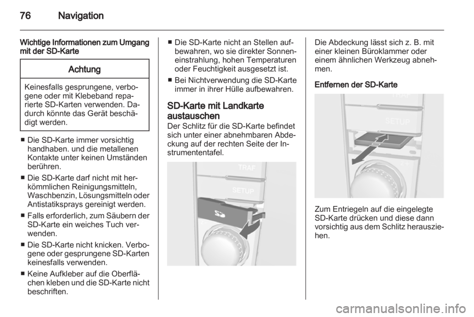 OPEL ANTARA 2013  Infotainment-Handbuch (in German) 