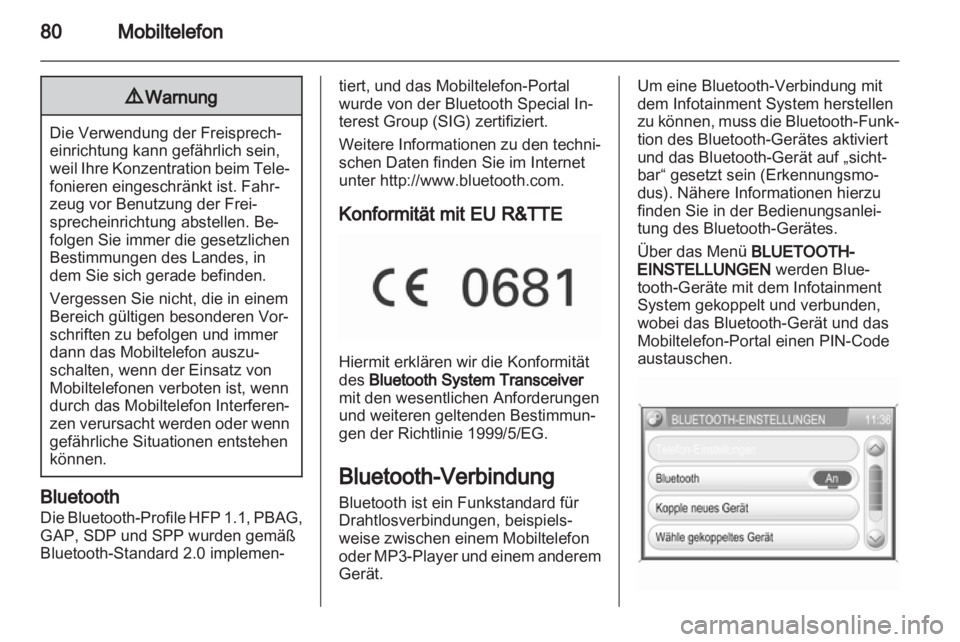 OPEL ANTARA 2013  Infotainment-Handbuch (in German) 