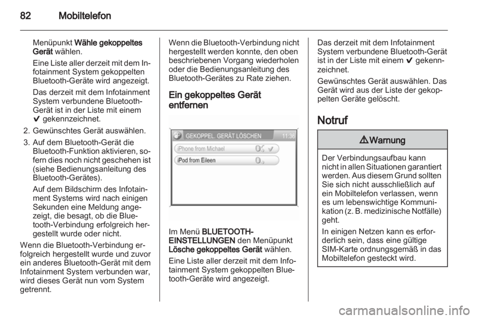 OPEL ANTARA 2013  Infotainment-Handbuch (in German) 