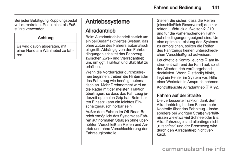 OPEL ANTARA 2013.5  Betriebsanleitung (in German) 