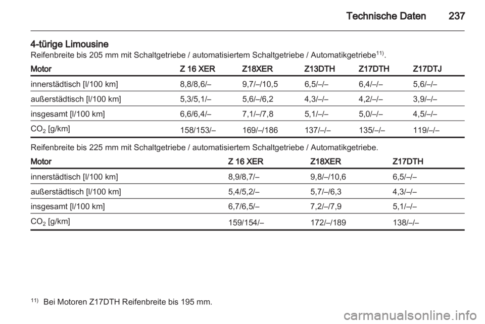 OPEL ASTRA H 2011.5  Betriebsanleitung (in German) 