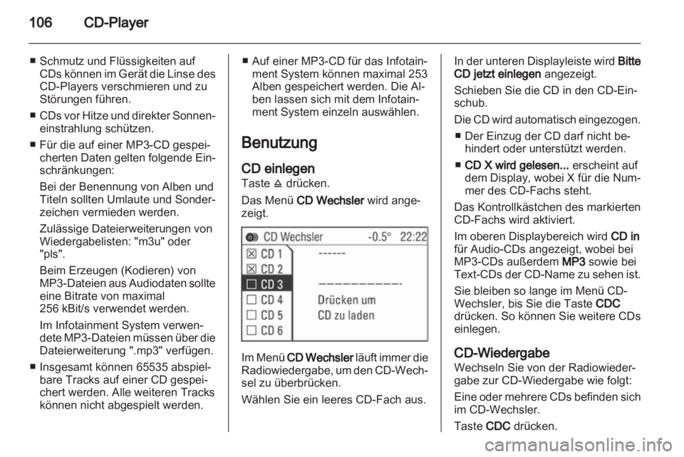 OPEL ASTRA H 2012 Infotainment-Handbuch (in German) OPEL ASTRA H 2012 Infotainment-Handbuch (in German)