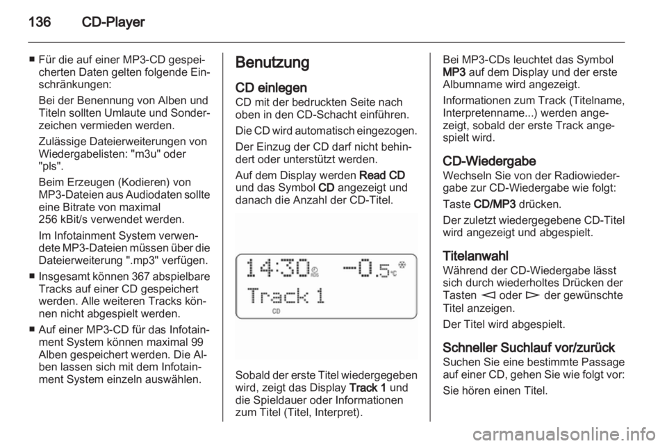 OPEL ASTRA H 2012 Infotainment-Handbuch (in German) OPEL ASTRA H 2012 Infotainment-Handbuch (in German)