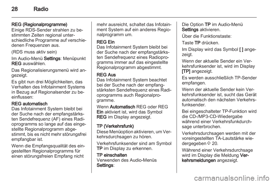 OPEL ASTRA H 2012 Infotainment-Handbuch (in German) OPEL ASTRA H 2012 Infotainment-Handbuch (in German)