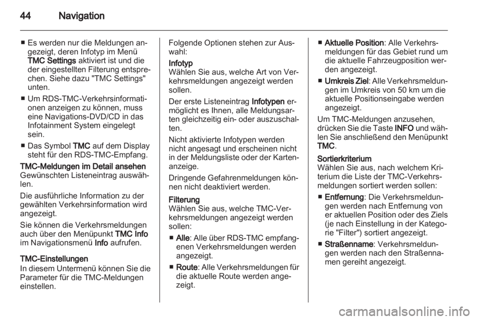 OPEL ASTRA H 2012 Infotainment-Handbuch (in German) OPEL ASTRA H 2012 Infotainment-Handbuch (in German)