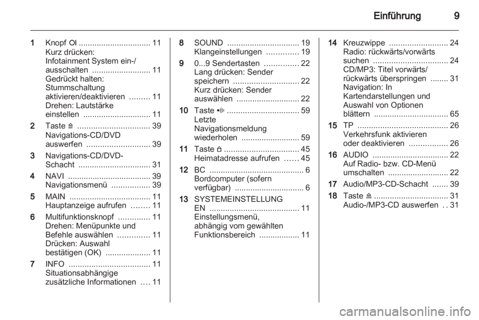 OPEL ASTRA H 2012  Infotainment-Handbuch (in German) 