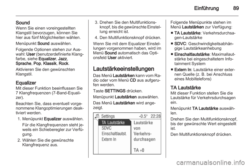 OPEL ASTRA H 2012 Infotainment-Handbuch (in German) OPEL ASTRA H 2012 Infotainment-Handbuch (in German)