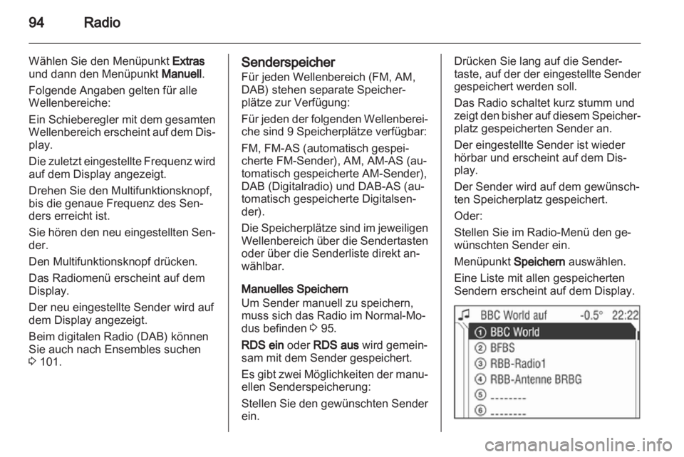 OPEL ASTRA H 2012 Infotainment-Handbuch (in German) OPEL ASTRA H 2012 Infotainment-Handbuch (in German)