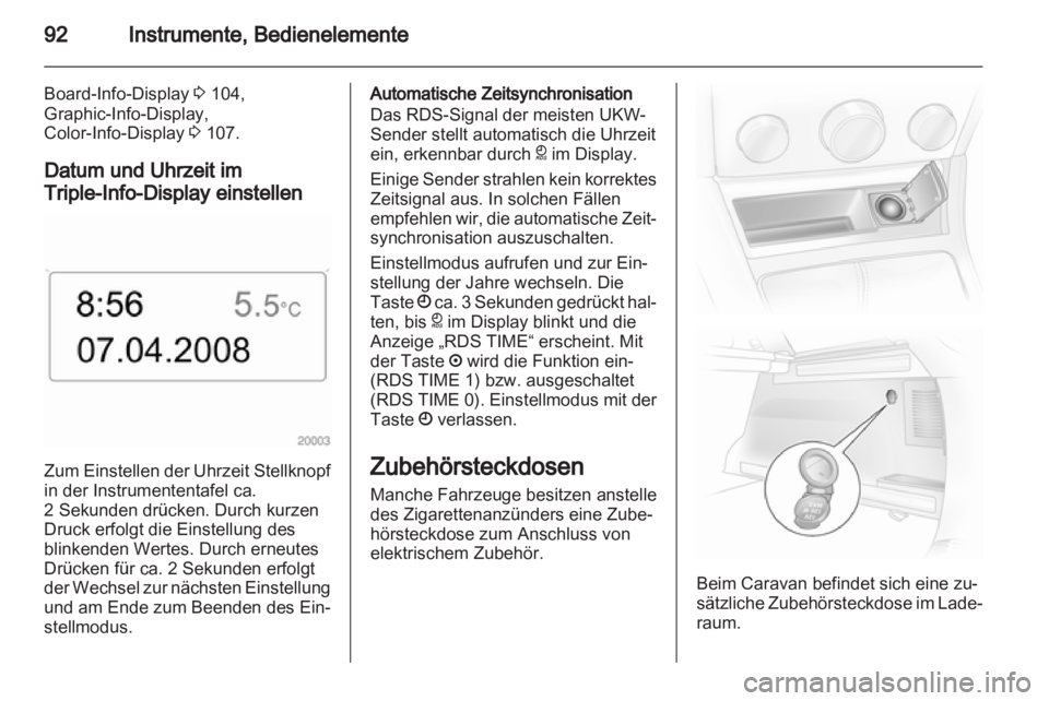 OPEL ASTRA H 2013  Betriebsanleitung (in German) 