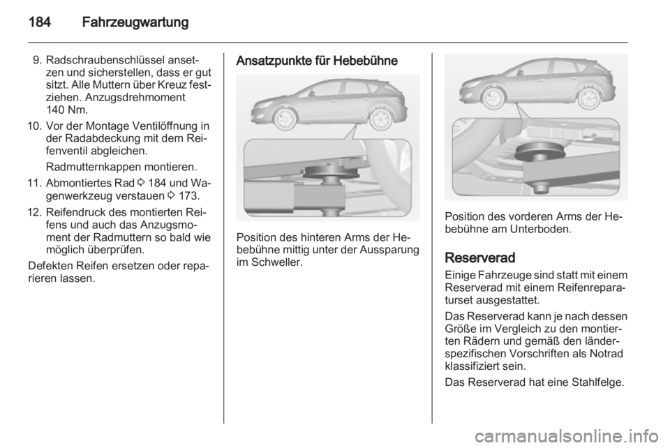 OPEL ASTRA J 2010.5  Betriebsanleitung (in German) 