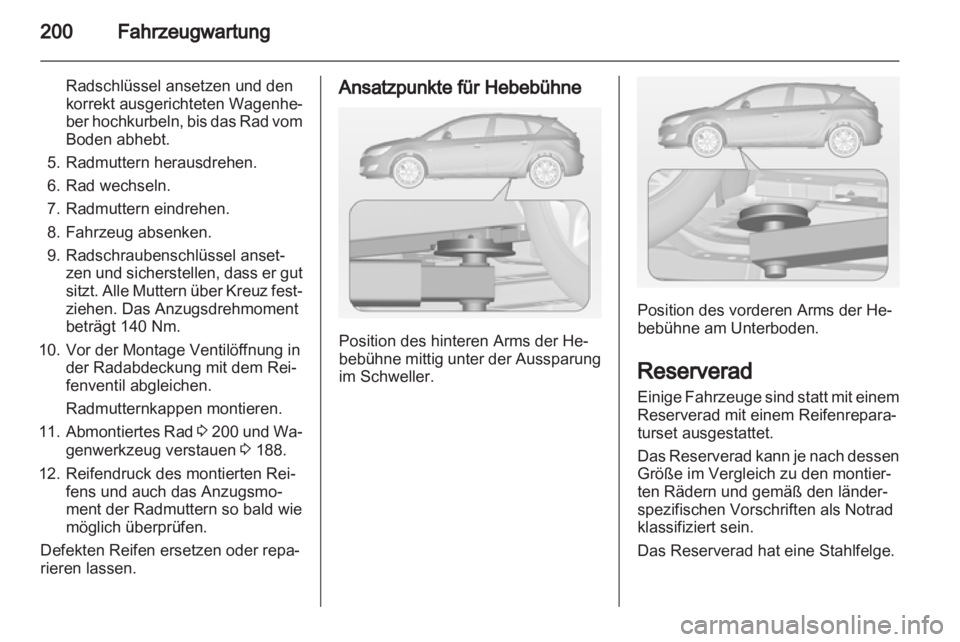 OPEL ASTRA J 2011  Betriebsanleitung (in German) 