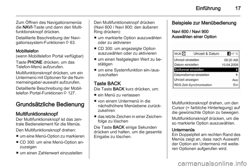 OPEL ASTRA J 2012  Infotainment-Handbuch (in German) 