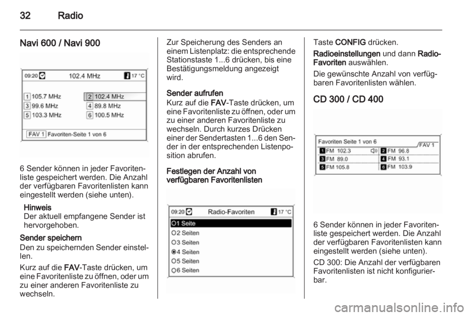 OPEL ASTRA J 2012  Infotainment-Handbuch (in German) 