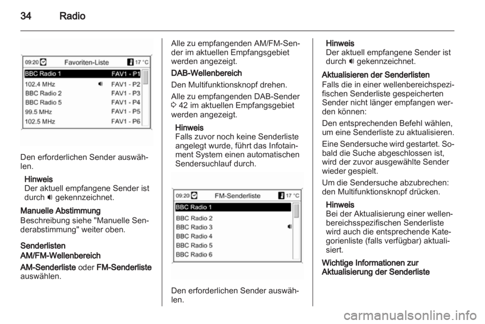 OPEL ASTRA J 2012  Infotainment-Handbuch (in German) 